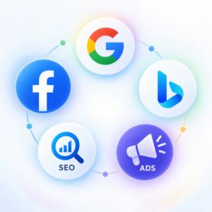 Google ads, Meta Ads, campagne pubblicitarie, SEO, AI